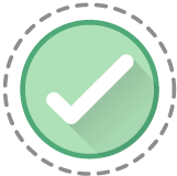 símbolo de palomita